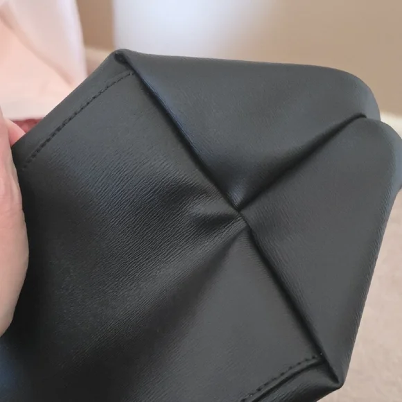 NWOT Longchamp le pliage city zip up tote bag large BLACK Coated Canvas - Picture 7 of 13